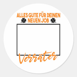 Vakantieverlof voor collega's ronde sticker