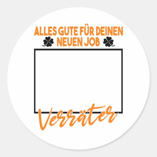 Vakantieverlof voor collega's ronde sticker (Voorkant)