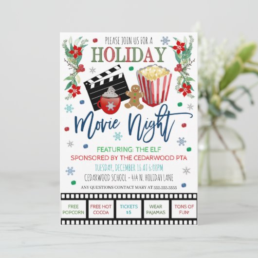 Vakantievichtuitnodiging Kaart (Staand voorkant)