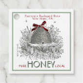 Vakantievlek Label met roodbaars (Voorkant)