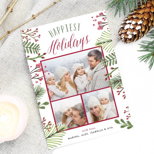 Vakantievloeistof | Foto-inkuilkaart Feestdagenkaart