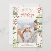 Vakantievloeistof | Kerstfotokaart Feestdagenkaart (Voorkant)