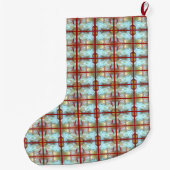 Vakantievormen in het licht grote kerstsok (Achterkant)