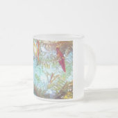 Vakantievormen in het licht matglas koffiemok (Voorkant rechts)