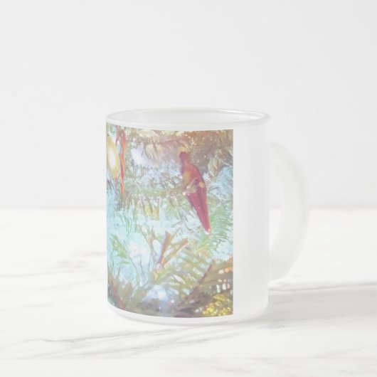 Vakantievormen in het licht matglas koffiemok (Voorkant rechts)