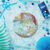 Vakantievormen in het licht papieren bordje (Feest)