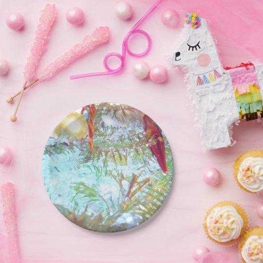 Vakantievormen in het licht papieren bordje (Feest)