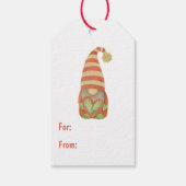 Vakantievormer Gold Star Gnome Cadeaulabel (Achterkant)