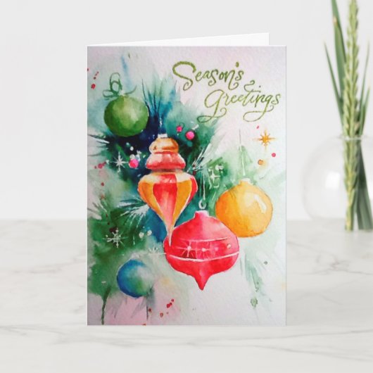 Vakantievormgeving Feestdagen Kaart (Voorkant)