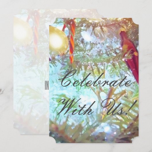 Vakantievormgeving in het licht kaart (Voorkant / Achterkant)