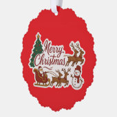 Vakantievormgeving Ornament Kaart (Links)