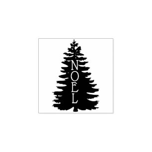 Vakantievormgeving Silhouette NOEL Rubberstempel