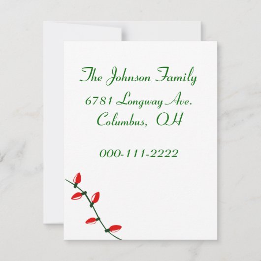 Vakantievorming Kaart (Achterkant)