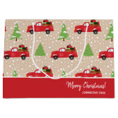 Vakantievorming met  feestelijke kerstavond groot cadeauzakje (Voorkant)