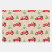 Vakantievorming met  feestelijke kerstavond inpakpapier vel (Voorkant)