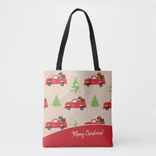 Vakantievorming met feestelijke kerstavond tote bag