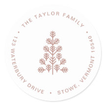 Vakantievorming Roos retour Address Label