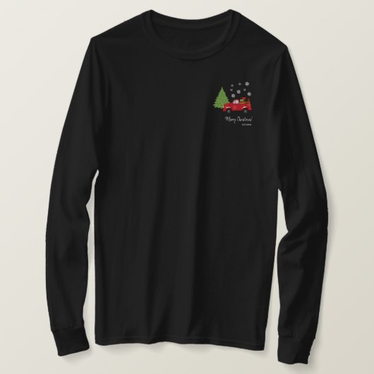 Vakantievorming  Vrachtwagen Kerstavond T-shirt (Design voorkant)