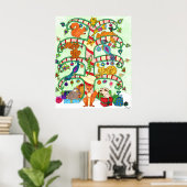 Vakantievormkunst Poster (Thuiskantoor)