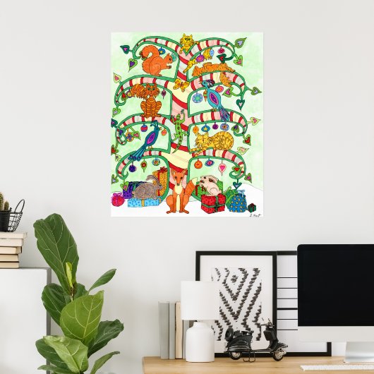 Vakantievormkunst Poster (Thuiskantoor)