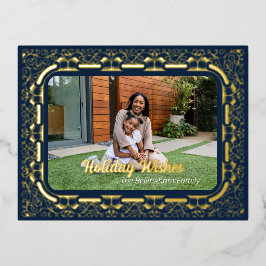 Vakantiewensen Filigree ingelijst Foto Folie Brief Feestdagen Briefkaart