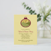 Vakantiewijn en kaaspartĳen kaart (Staand voorkant)