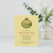 Vakantiewijn en kaaspartĳen kaart (Staand voorkant)