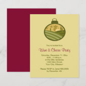 Vakantiewijn en kaaspartĳen kaart (Voorkant / Achterkant)