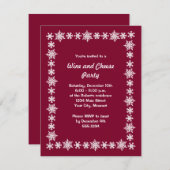 Vakantiewijn en kaaspartijen kaart (Voorkant / Achterkant)