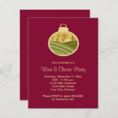 Vakantiewijn en kaaspartĳen kaart (Voorkant / Achterkant)