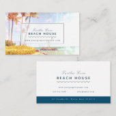 Vakantiewoningen in Beach House B&B Retro Photo Visitekaartje (Voorkant / Achterkant)