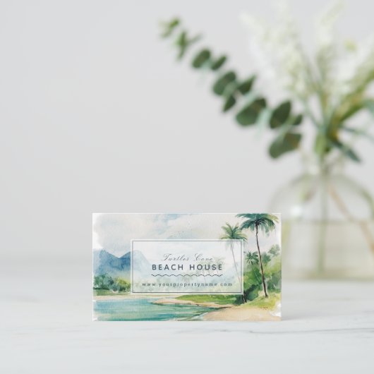 Vakantiewoningen in Beach Scape Beach House Visitekaartje (Staand voorkant)