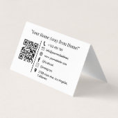 Vakantiewoningen in de buurt van Airbnb QR Code Visitekaartje (Achterkant)