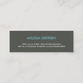 Vakantiewoningen in de buurt van AQUA Slim Visitek Mini Visitekaartje (Achterkant)