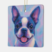 Vakantiewoningen in de buurt van Boston Terrier Ho Keramisch Ornament (Links)