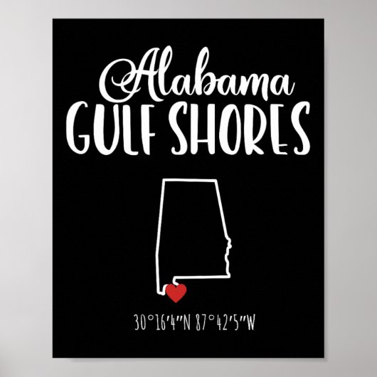 Vakantiewoningen in de buurt van Gulf Shores Alaby Poster (Voorkant)
