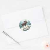 Vakantiewoningen in de buurt van Jasper National P Ronde Sticker (Envelop)