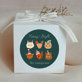 Vakantiewoningen in de buurt van Meowy & Bright Ca Ronde Sticker