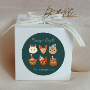 Vakantiewoningen in de buurt van Meowy & Bright Ca Ronde Sticker