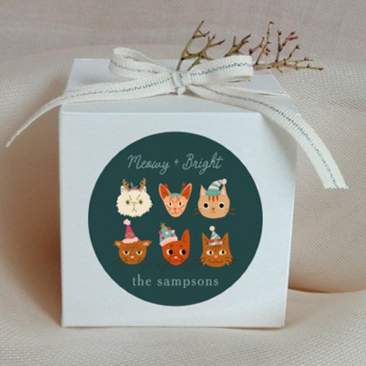 Vakantiewoningen in de buurt van Meowy & Bright Ca Ronde Sticker