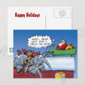 Vakantiewoningen in de buurt van Santas Elephants  Feestdagenkaart (Voorkant / Achterkant)