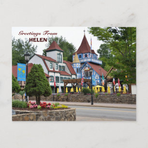 Vakantiewoningen in Helen, Georgia in Briefkaart