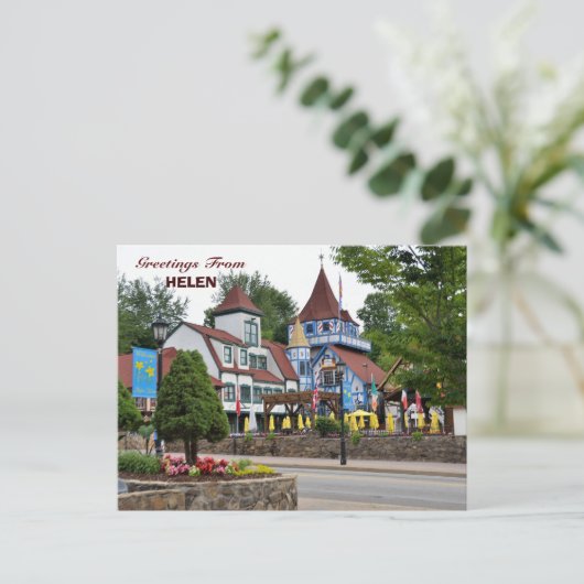 Vakantiewoningen in Helen, Georgia in Briefkaart (Staand voorkant)