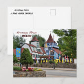 Vakantiewoningen in Helen, Georgia in Briefkaart (Voorkant / Achterkant)
