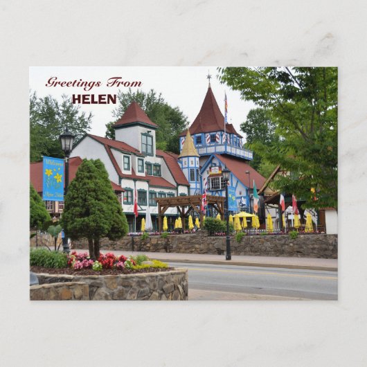 Vakantiewoningen in Helen, Georgia in Briefkaart (Voorkant)