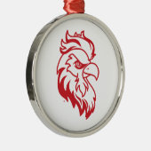 Vakantiewoningen in Jacksonville State University Metalen Ornament (Rechts)