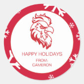 Vakantiewoningen in Jacksonville State University Ronde Sticker (Voorkant)