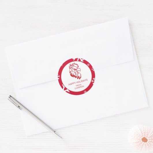 Vakantiewoningen in Jacksonville State University Ronde Sticker (Envelop)