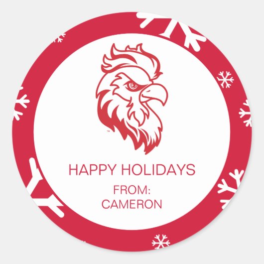 Vakantiewoningen in Jacksonville State University Ronde Sticker (Voorkant)