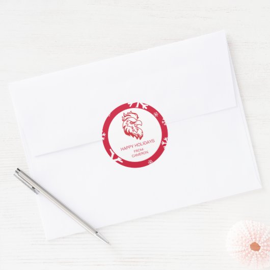 Vakantiewoningen in Jacksonville State University Ronde Sticker (Envelop)